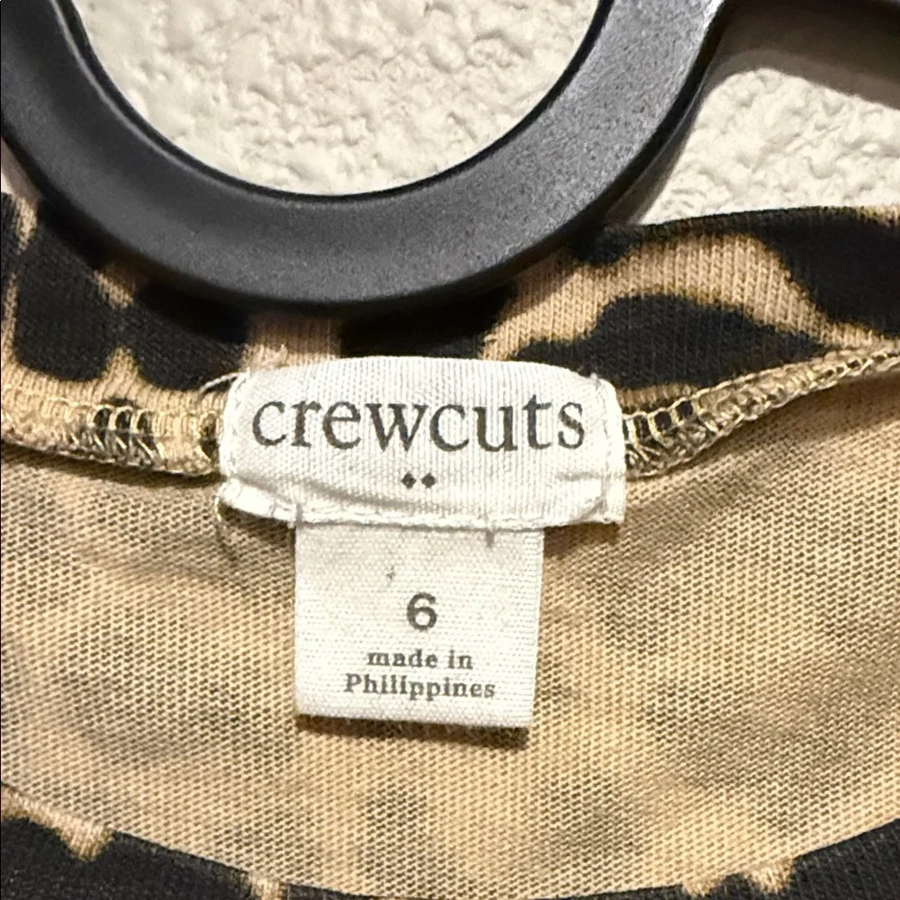 Crewcuts Girls Leopard Print Dress size 6 (girls)‎ 100% cotton